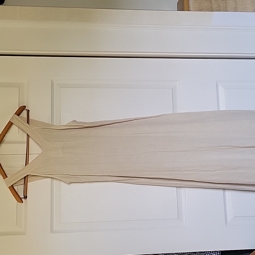 Pure linen maxi dress from italy